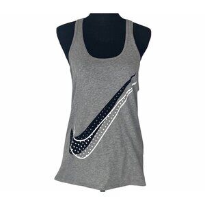 The Nike Tee Tank Racerback Top Gray M 18-12